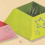 Оригами: коробочка для скрепок
